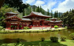 Buddhista templom,Oahu,Hawaii,USA