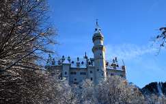 várak és kastélyok németország alpok neuschwanstein kastély tél