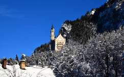 várak és kastélyok címlapfotó németország neuschwanstein kastély alpok tél