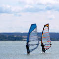 szörfösök a Balatonon szörfösök a Balatonon